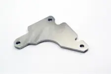 A custom precision metal bracket for the electronics industry.