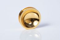 Gold optical part made via CNC turning