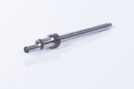 Eccentric shaft with offset end made via grinding and CNC Turning