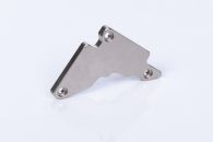 Electronics component with fineblanked counterbores and plating