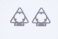 Two identification Markers used in a molded implanted device