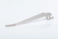 Lever made via fineblanking with nickel plating