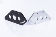 Two mountings Plates, one showing black oxide plating