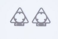 Two Identification Markers used in a molded implanted device