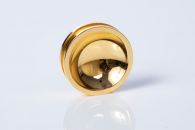 Round, gold-plated, and polished scientific instrument component