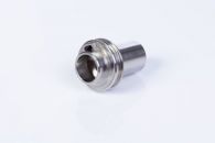 CNC Turned and milled shaft hub component