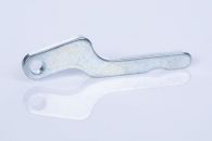 Fineblanked component with hole