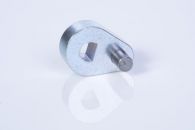 Fineblank component with a pressed pin inserted