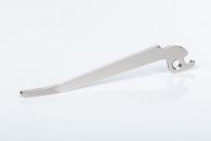 Lever made via fineblanking with nickel plating