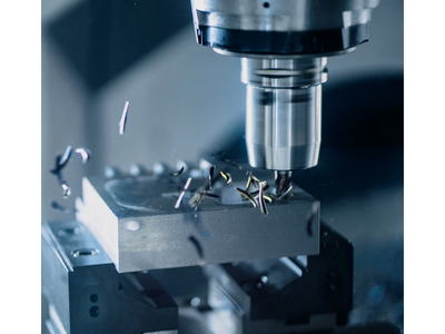 Value Added Services - Precision Metal Manufacturing Close up of compenent being machined